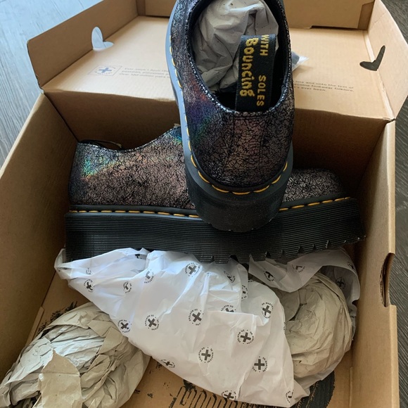 Dr martens holly iridescent crackle platform shoe - Picture 7 of 7